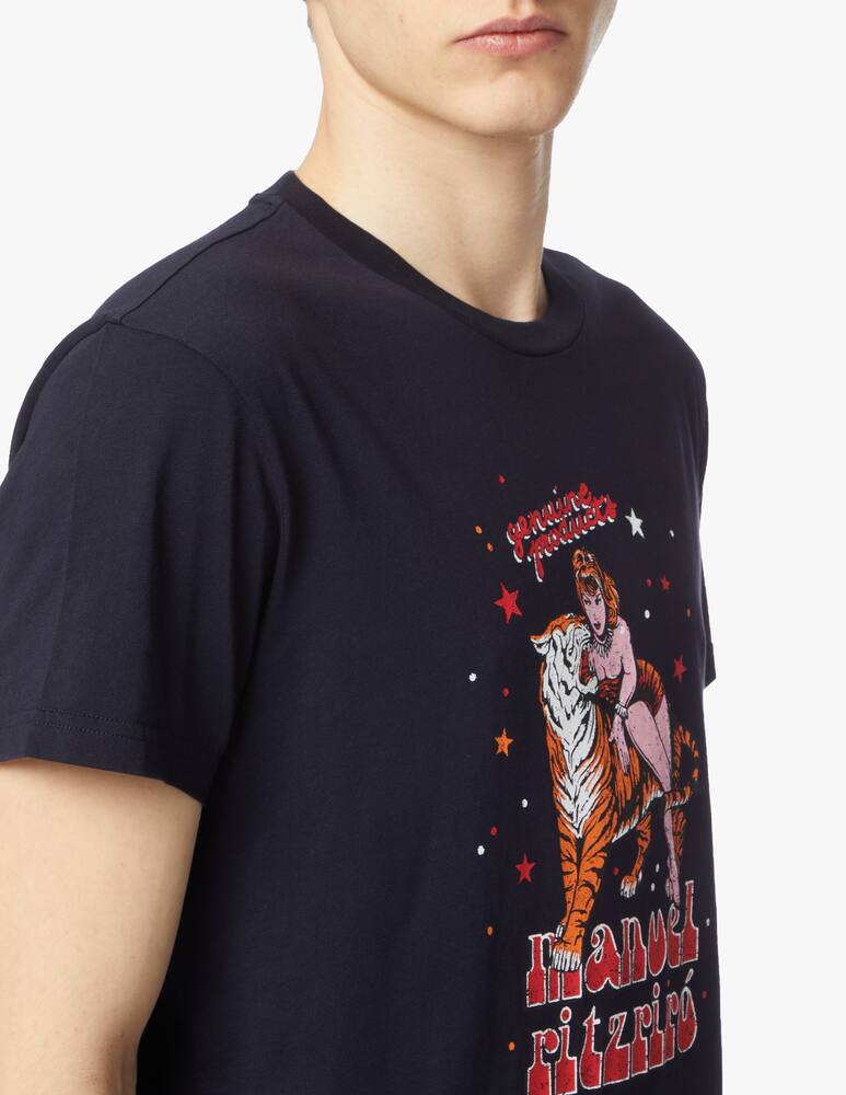 rinascente Manuel Ritz Maglietta stampa donna tigre - blu