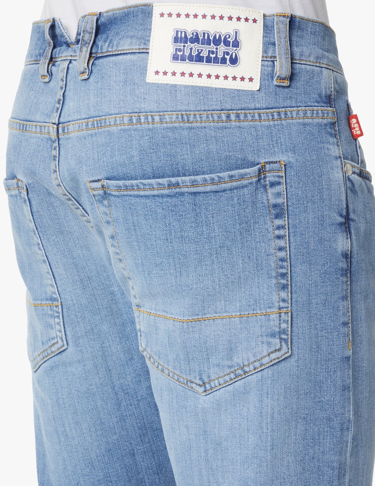rinascente Manuel Ritz Washed regular jeans - blue