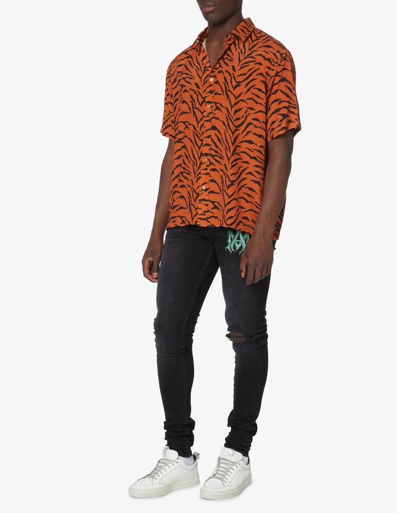 rinascente Family First Open tiger short sleeve shirt - orange