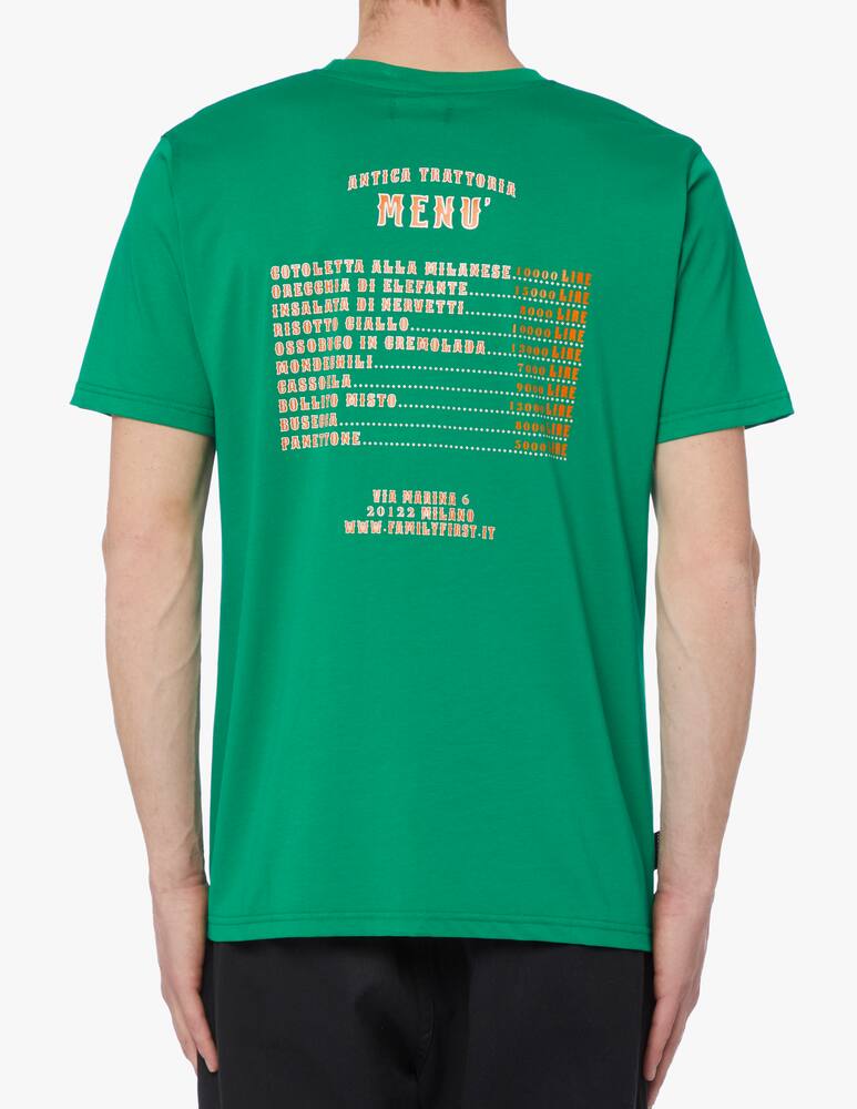 rinascente Family First Maglietta manica corta trattoria menu - verde
