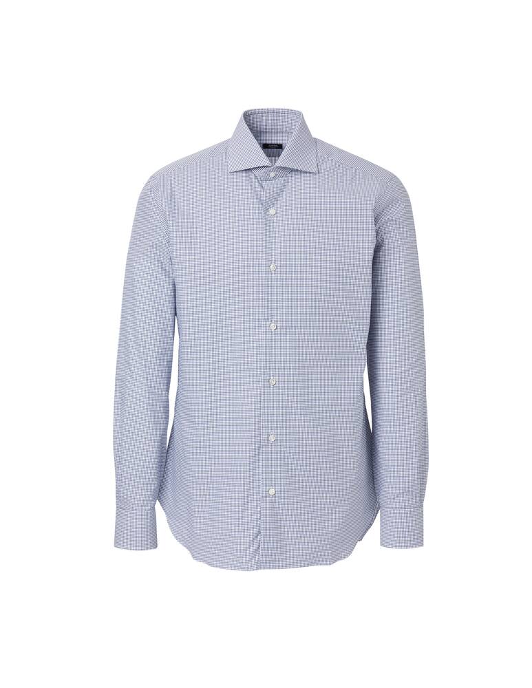rinascente Barba Napoli Semi-slim fit check shirt
