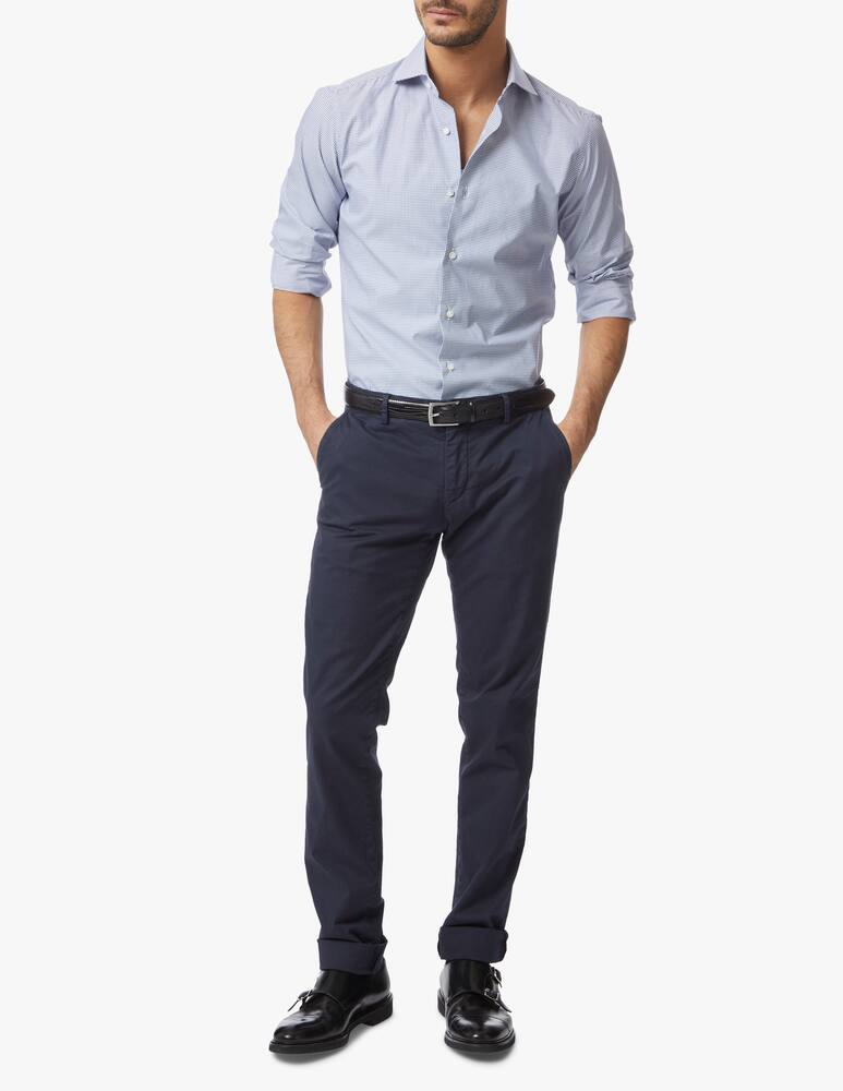 rinascente Barba Napoli Semi-slim fit check shirt