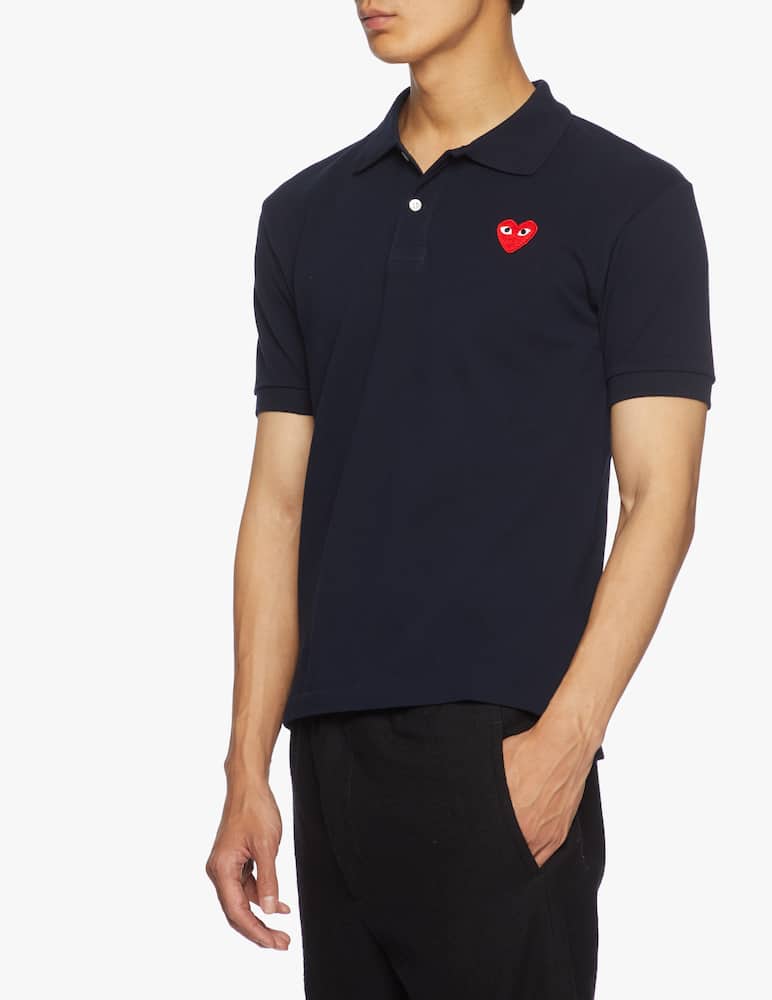 Comme des Garçons Play Polo play con cuore piccolo ricamato - immagine 2 Comme des Garçons Play Polo play con cuore piccolo ricamato - immagine 2