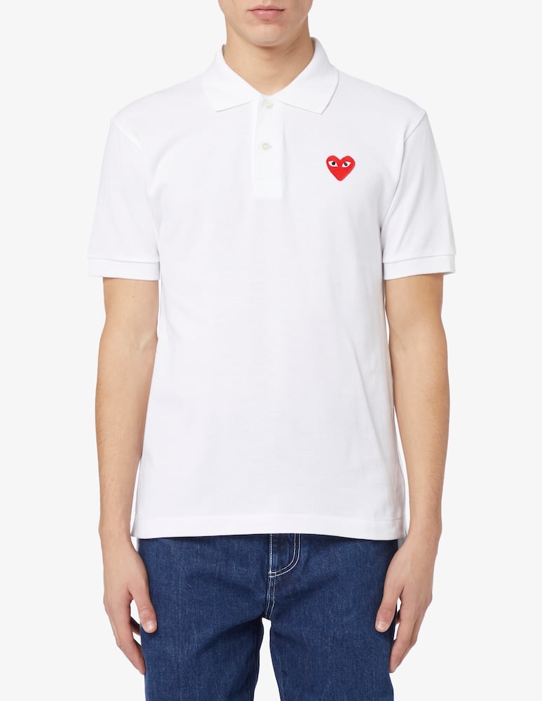 Comme des Garçons Play Polo manica corta small heart - immagine 1 Comme des Garçons Play Polo manica corta small heart - immagine 1