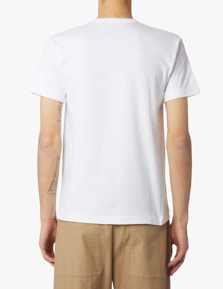 Comme des Garçons Play T-shirt con stampa a cuore sul fondo - immagine 3 Comme des Garçons Play T-shirt con stampa a cuore sul fondo - immagine 3