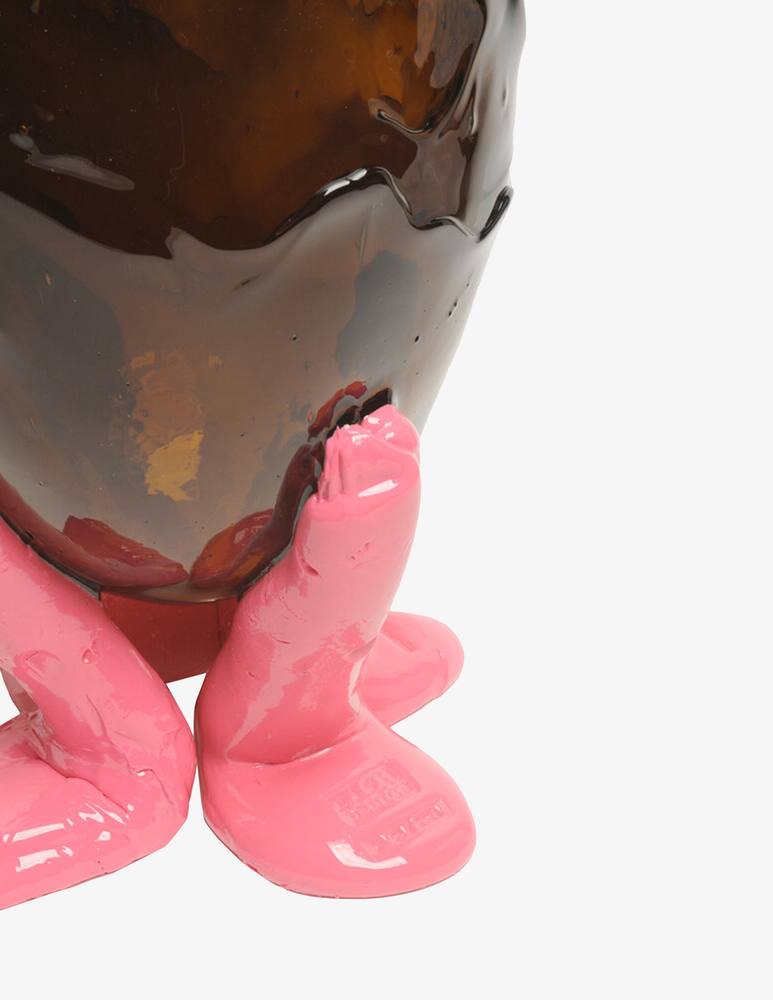 rinascente Fish Design Clear Vaso - Marrone