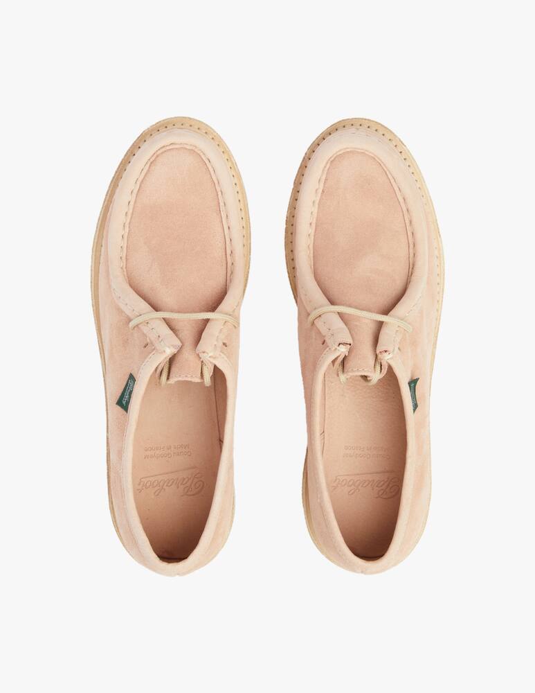 rinascente Paraboot Mirabella leather lace-up derby shoes - beige