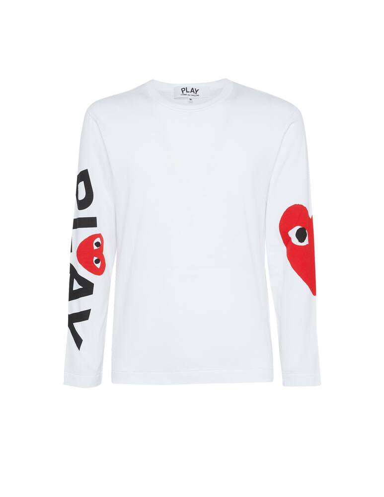 rinascente Comme des Garçons Play Play long sleeve arm & heart t-shirt 