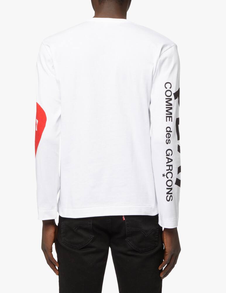 rinascente Comme des Garçons Play Play long sleeve arm & heart t-shirt 