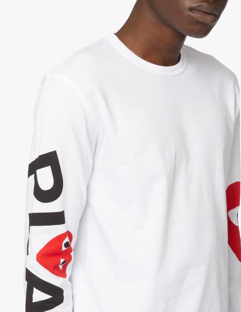 rinascente Comme des Garçons Play Play long sleeve arm & heart t-shirt 