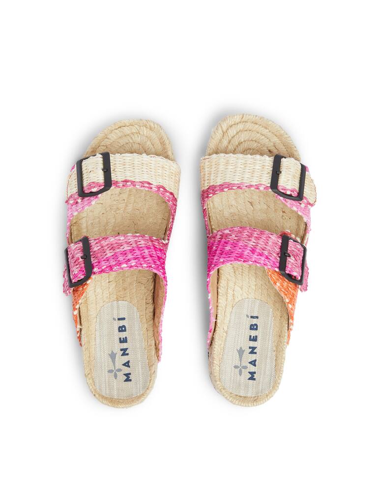 rinascente Manebì Sandali bassi 2 fasce - rosa