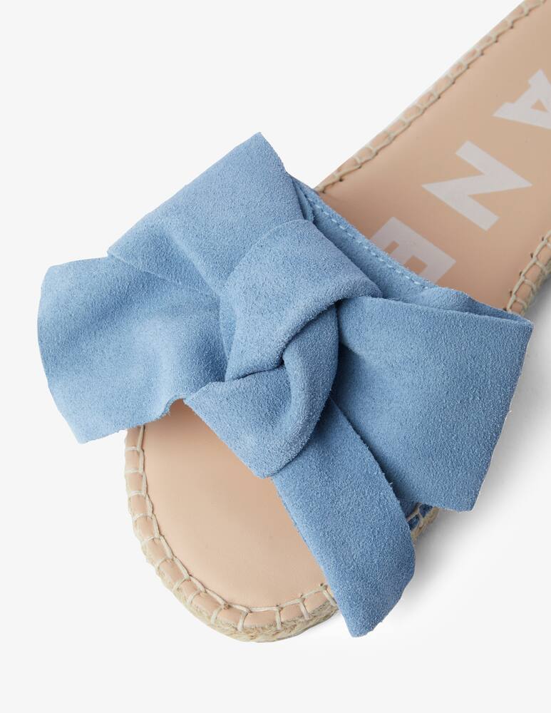 rinascente Manebì Slide with bow - Light blue