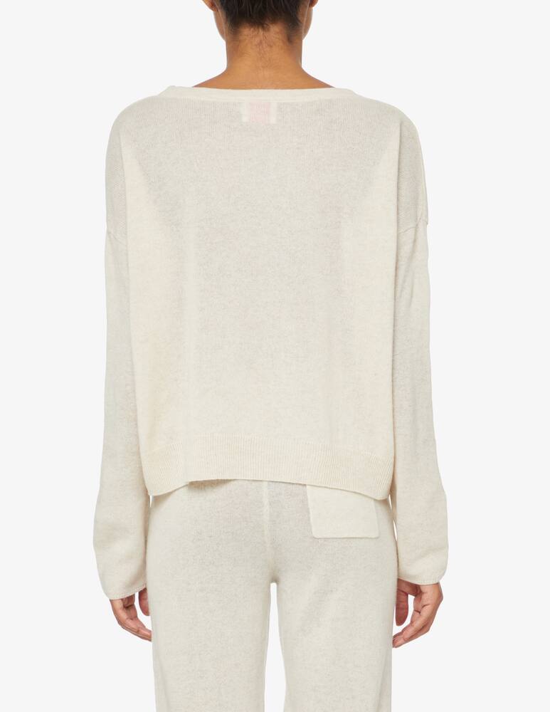 rinascente Brodie Cashmere Boat neck sweater - White