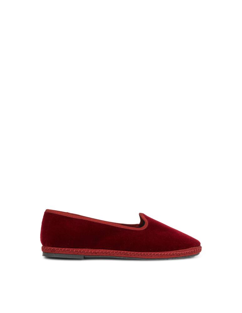 Papusse Scarpe friulane in velluto Amaranto - immagine 1