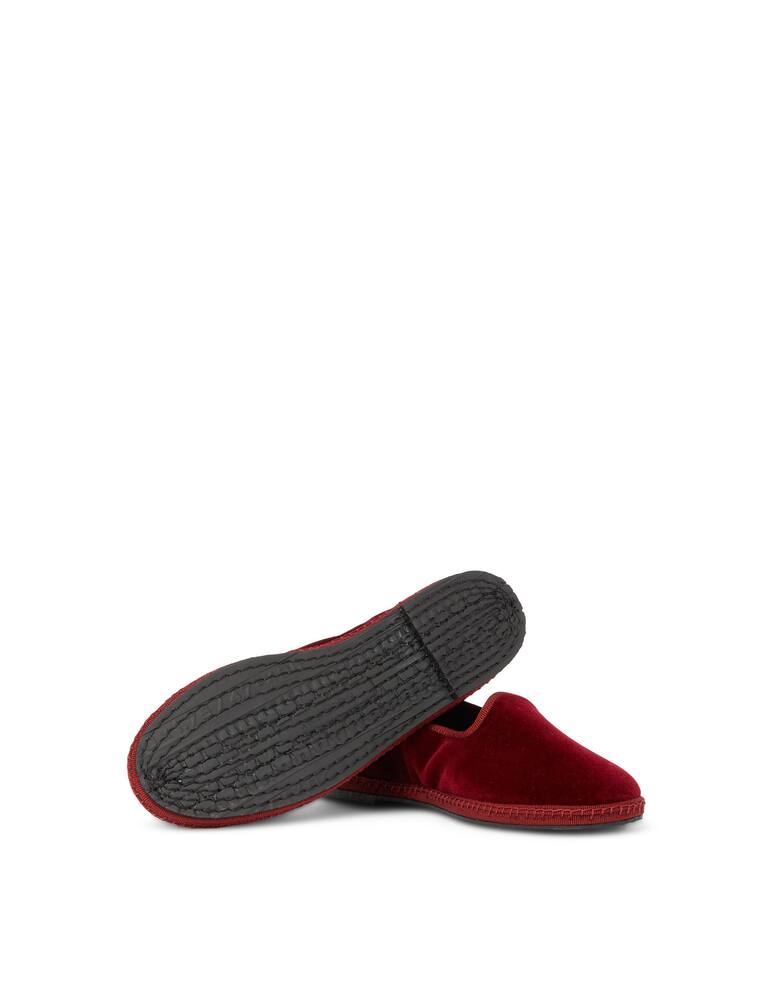 Papusse Scarpe friulane in velluto Amaranto - immagine 5