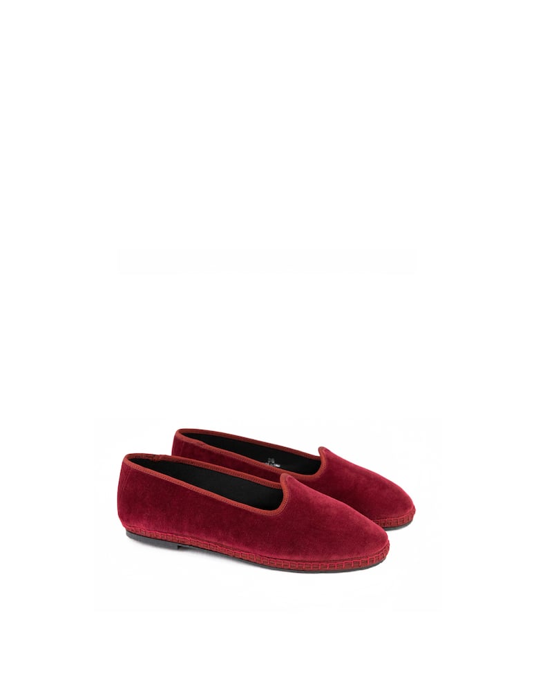Papusse Scarpe friulane in velluto Amaranto - immagine 7