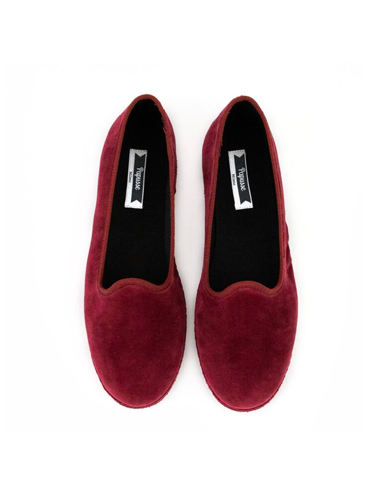 Papusse Scarpe friulane in velluto Amaranto - immagine 8