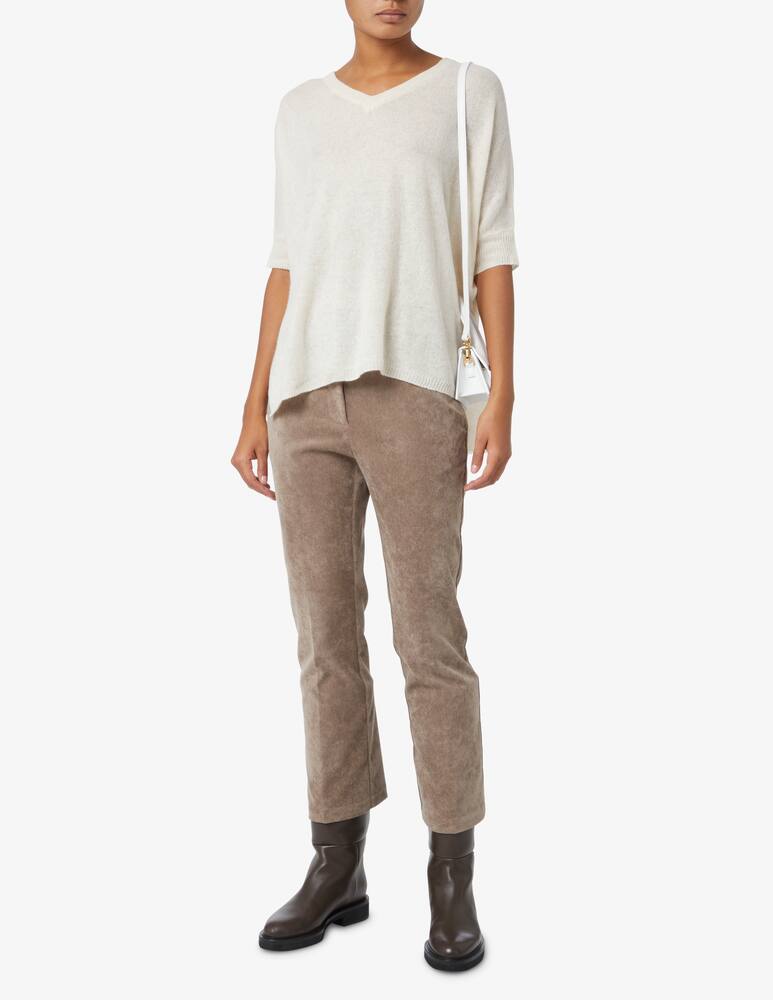 rinascente Brodie Cashmere Kimono over scollo v - Bianco