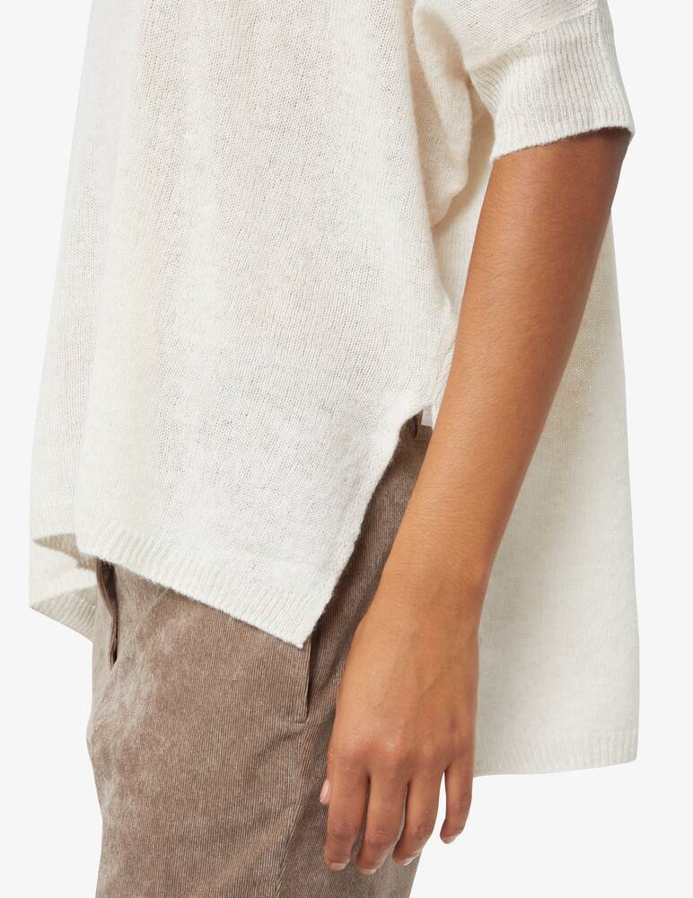 rinascente Brodie Cashmere Kimono over scollo v - Bianco