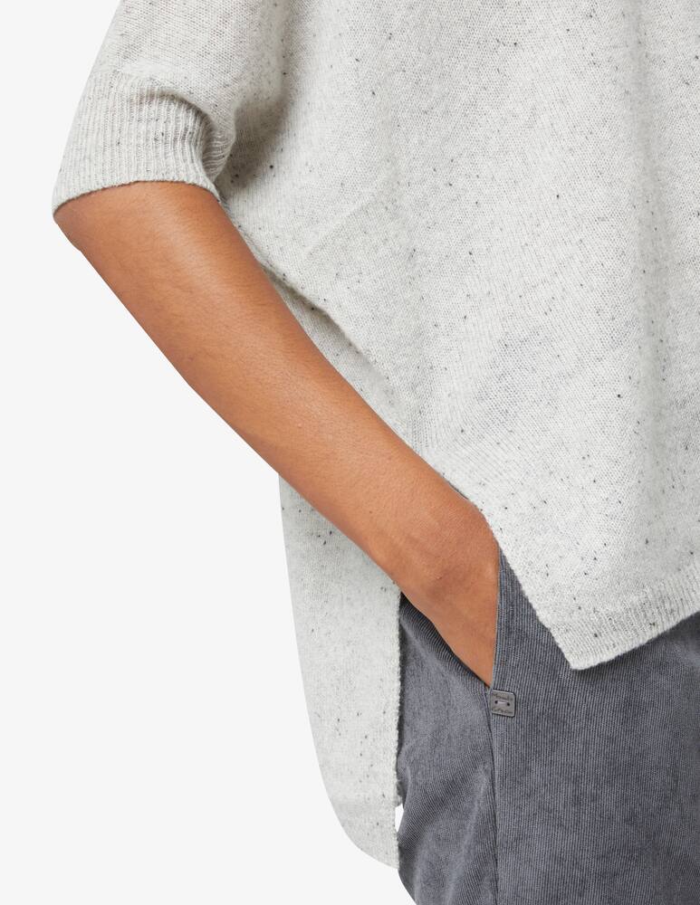 rinascente Brodie Cashmere V neck kimono over - Grey