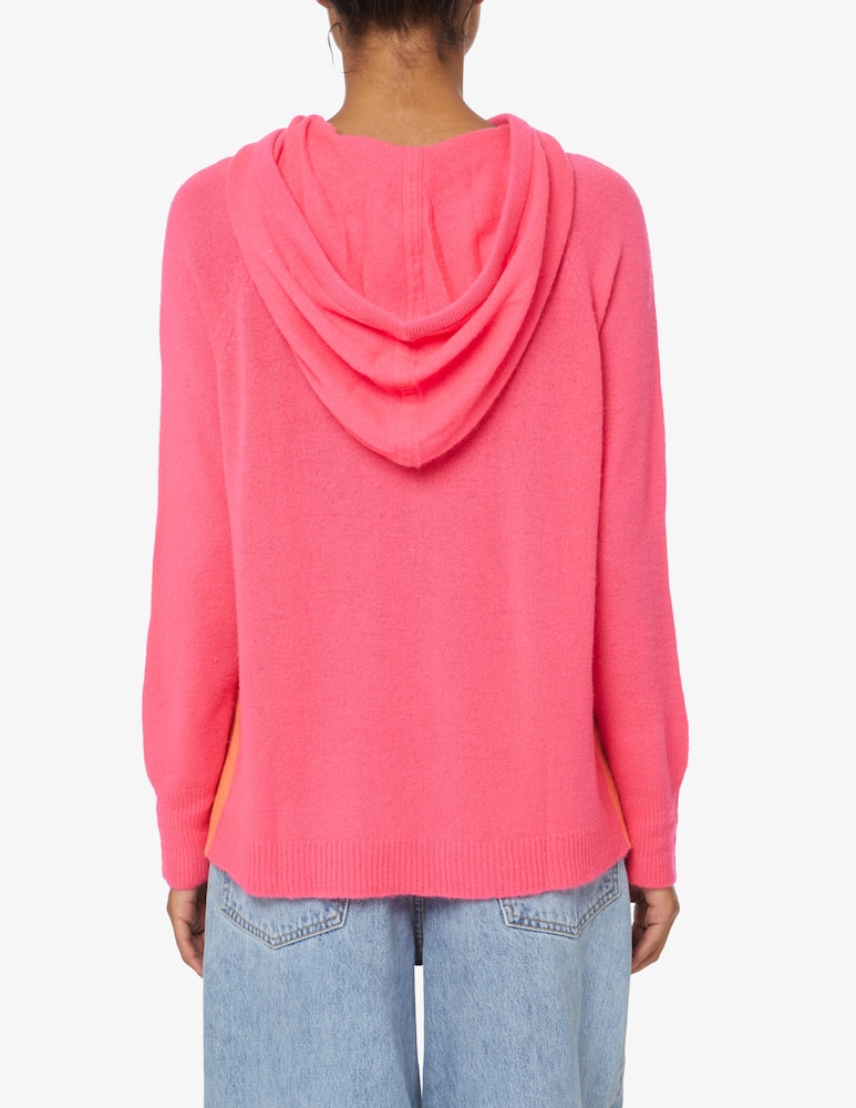 rinascente Brodie Cashmere Two-tone hooded sweater - Pink
