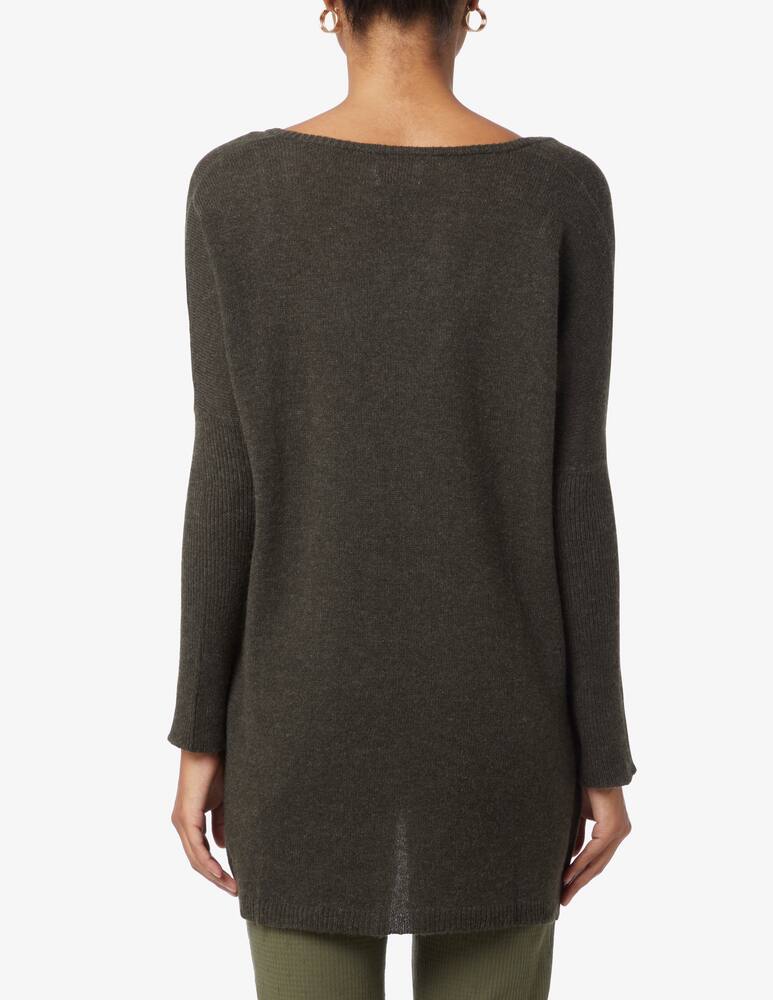rinascente Brodie Cashmere V-neck sweater with ribbed sleeves - Green