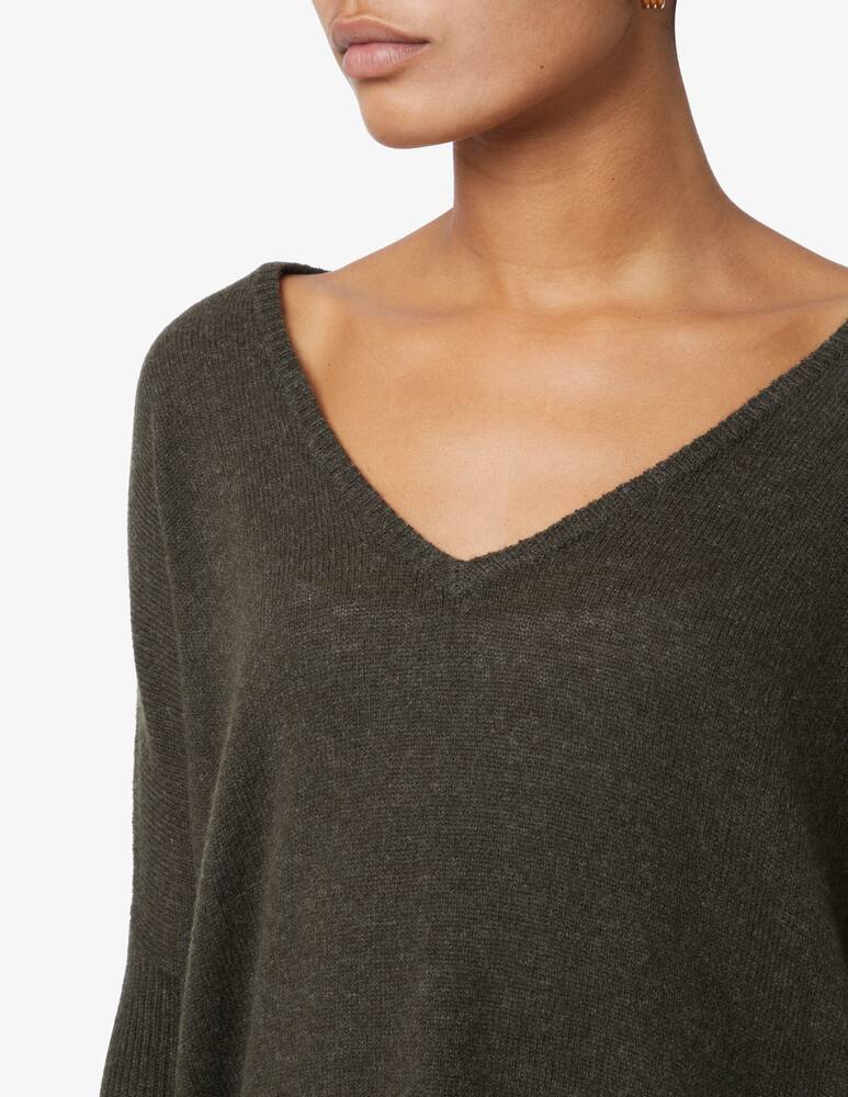rinascente Brodie Cashmere V-neck sweater with ribbed sleeves - Green