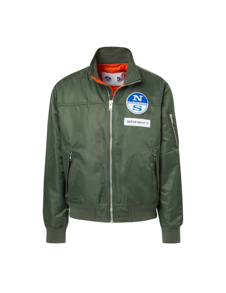 rinascente Department 5 Giacca bomber in raso - oliva