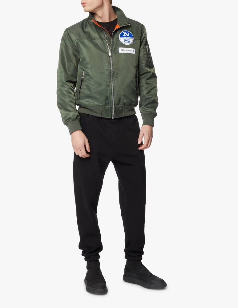 rinascente Department 5 Giacca bomber in raso - oliva