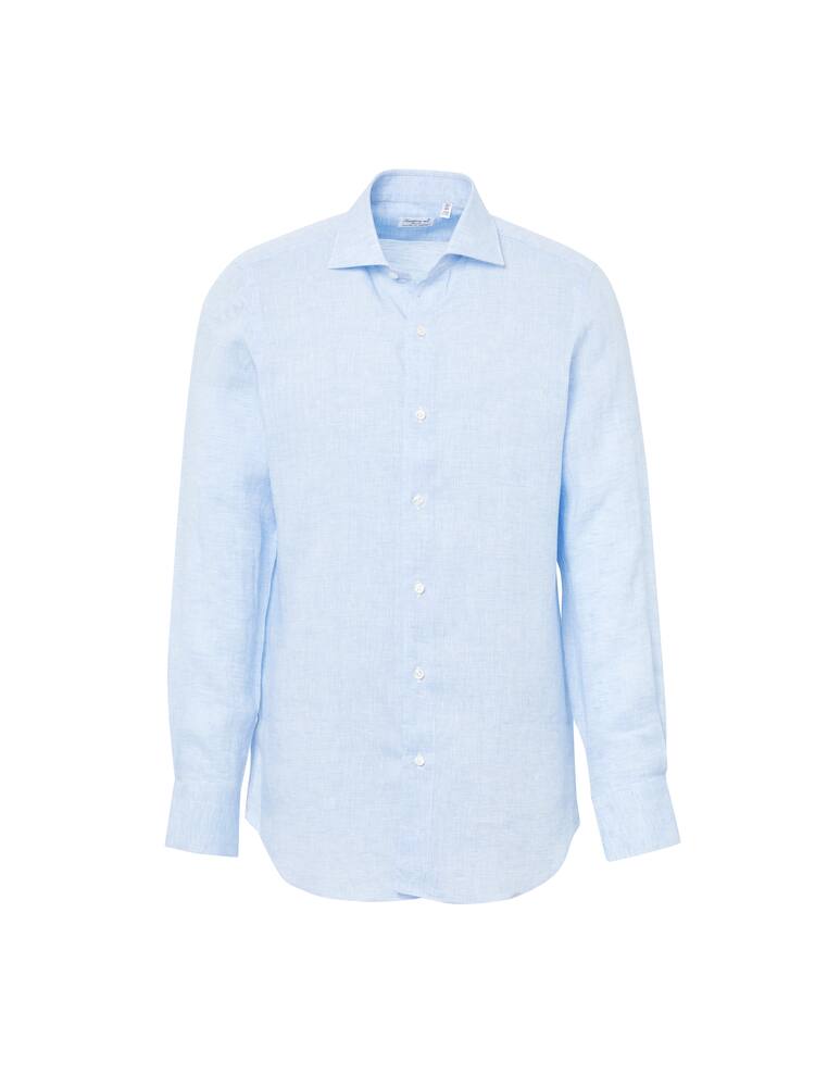 rinascente Finamore Linen shirt - light blue