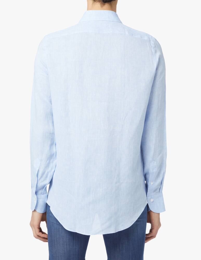 rinascente Finamore Linen shirt - light blue