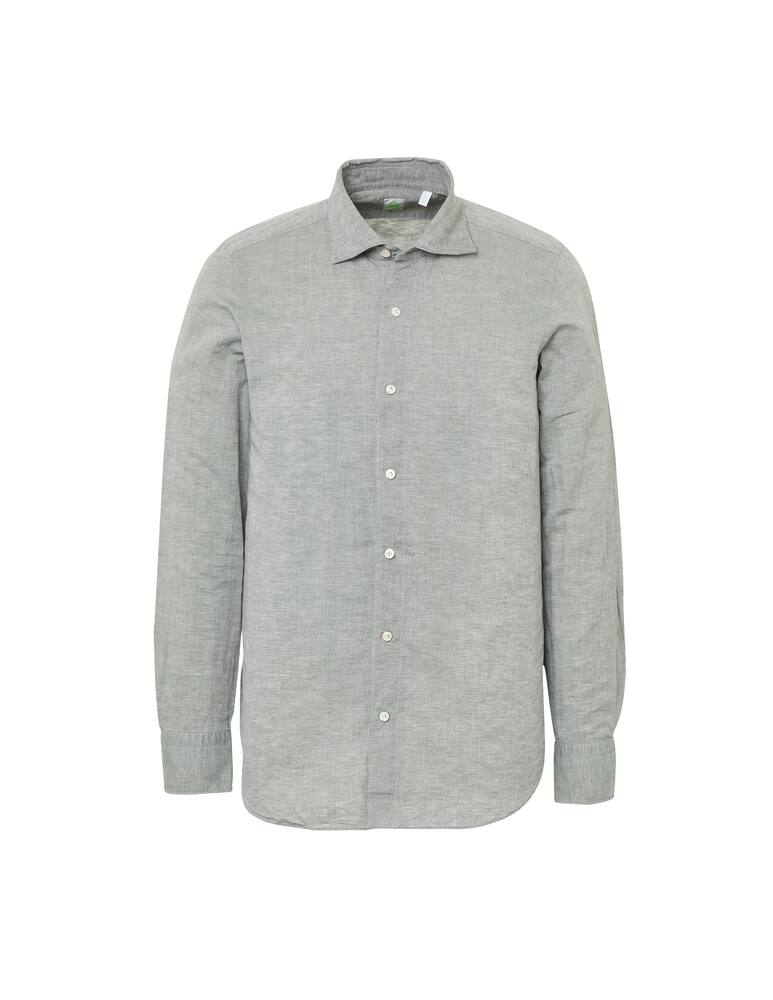 rinascente Finamore Linen cotton shirt - green