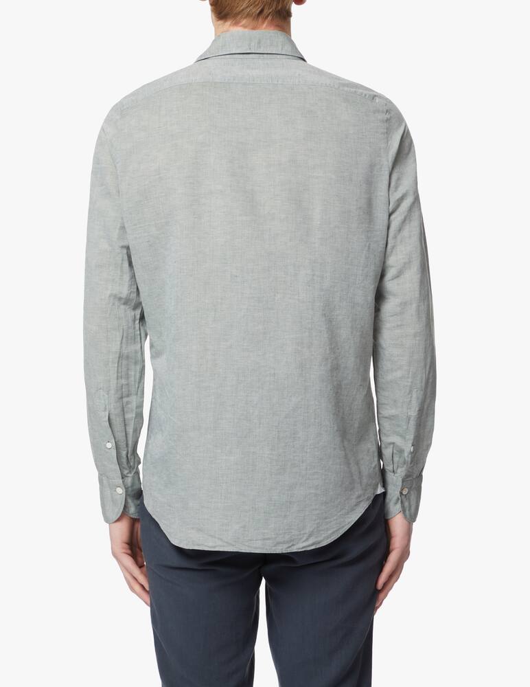 rinascente Finamore Linen cotton shirt - green