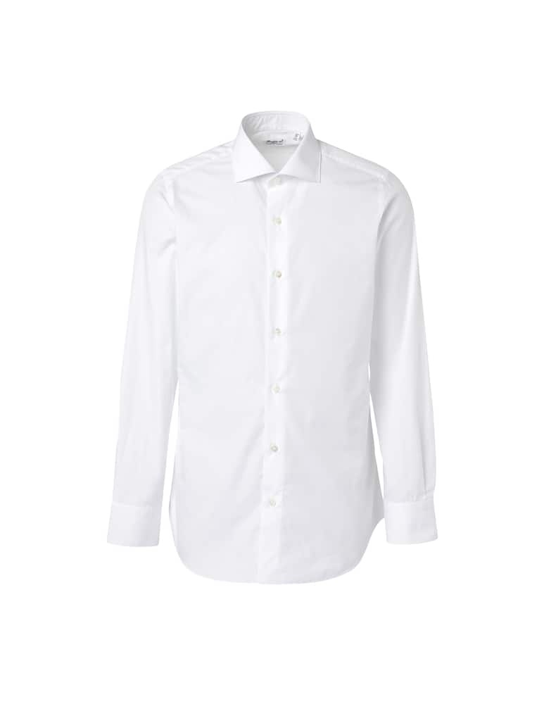 rinascente Finamore Popeline long sleeve shirt - white