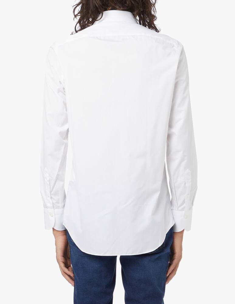 rinascente Finamore Popeline long sleeve shirt - white