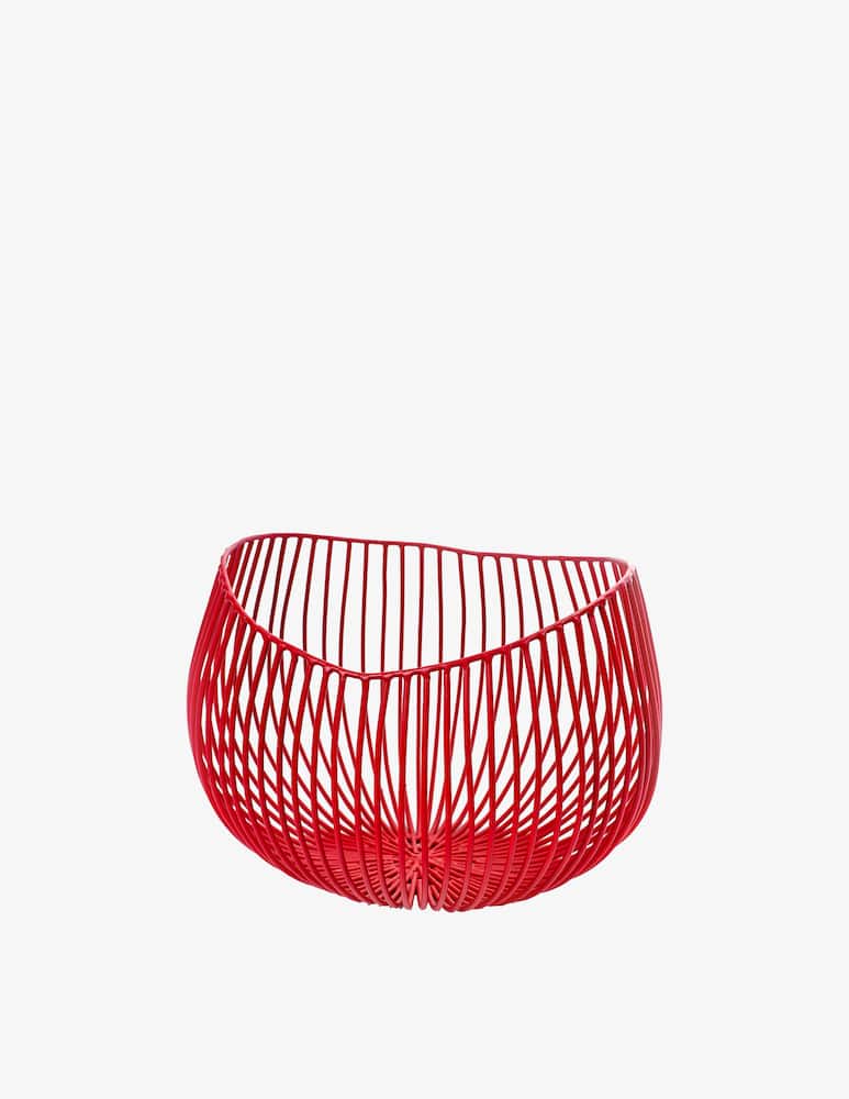 rinascente Serax Sculture In Metallo Di Antonino Sciortino Basket Gio - Rosso