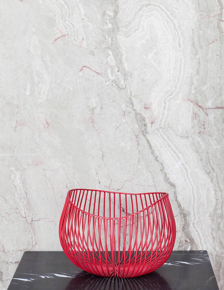rinascente Serax Sculture In Metallo Di Antonino Sciortino Basket Gio - Rosso