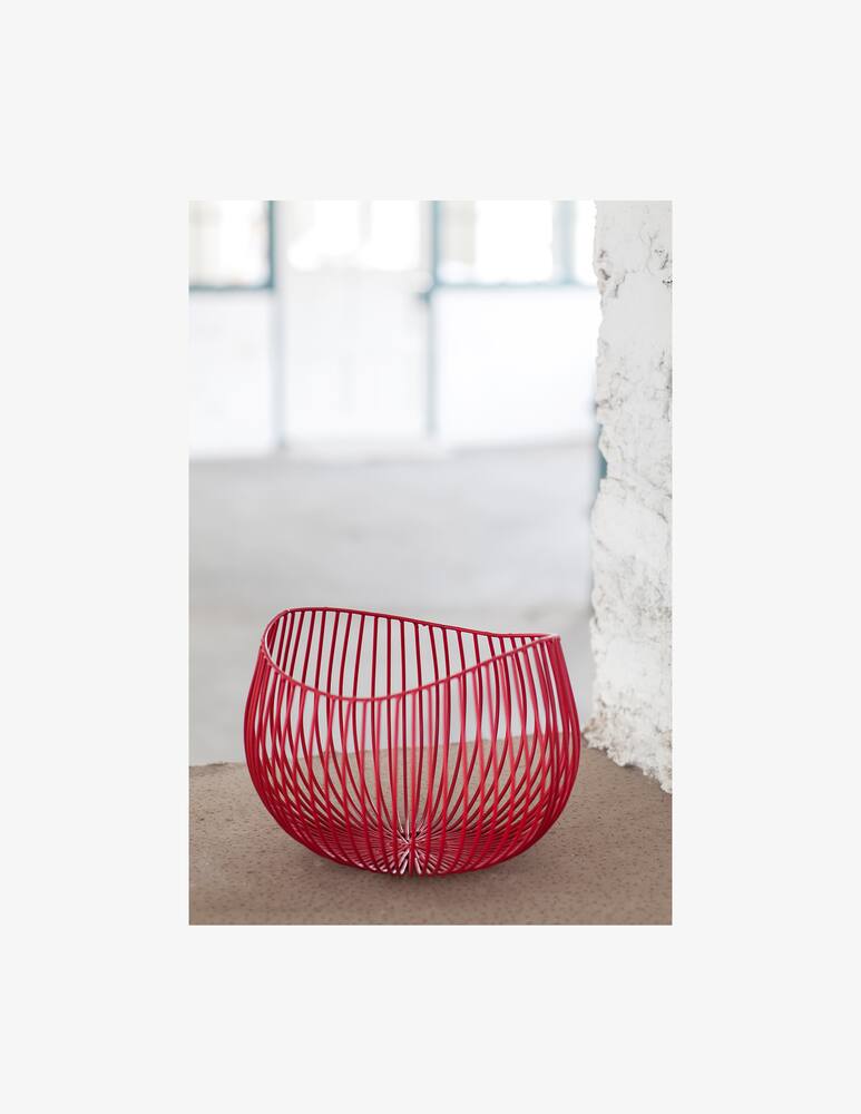 rinascente Serax Sculture In Metallo Di Antonino Sciortino Basket Gio - Rosso