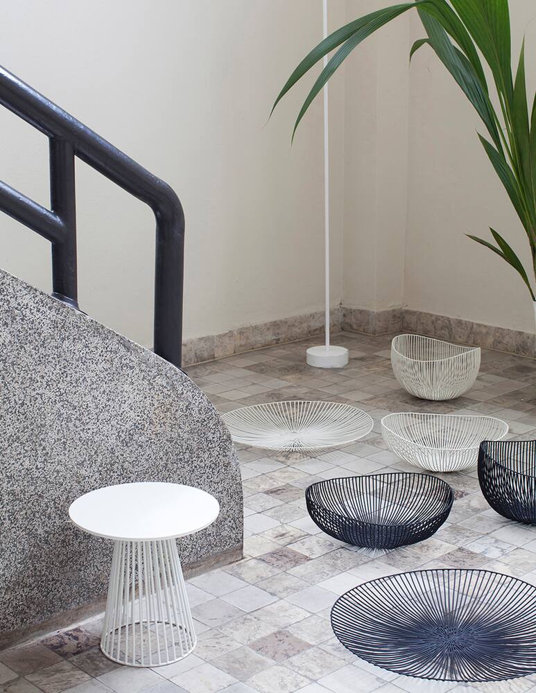 rinascente Serax Metal Sculptures by Antonino Sciortino Basket L Catu - Black