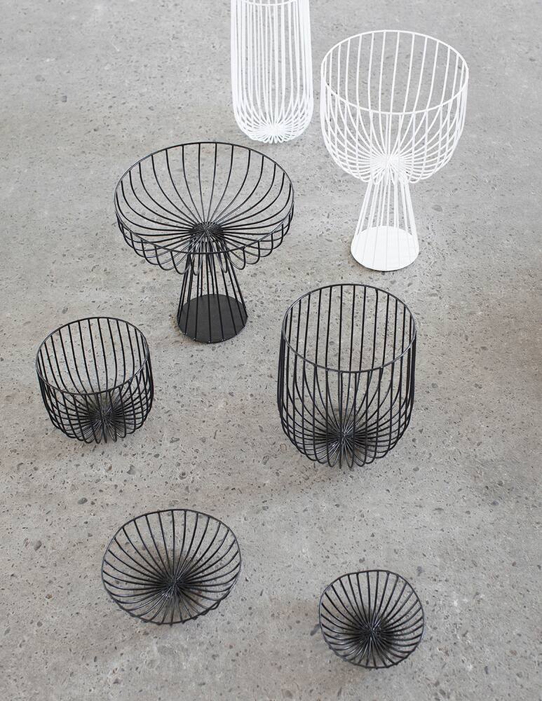 rinascente Serax Metal Sculptures by Antonino Sciortino Basket XL Catu - Black