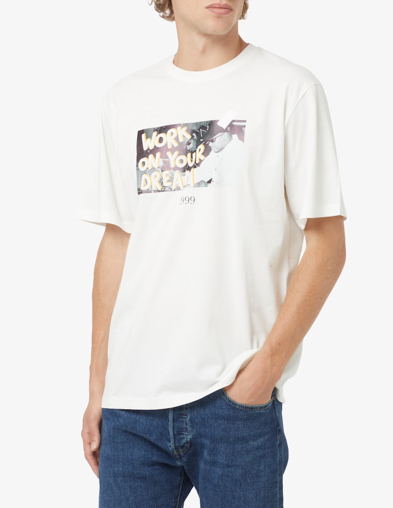 Throwback Work on your dream t-shirt - White - picture 1