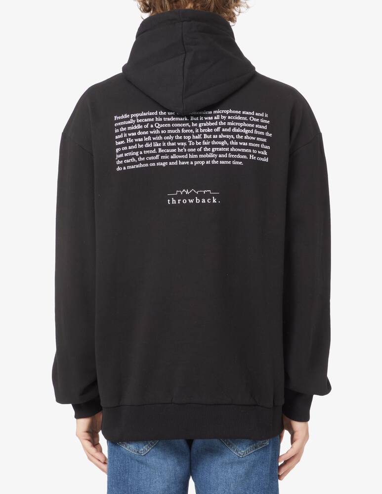 rinascente Throwback Felpa con cappuccio freddie mercury - Nero