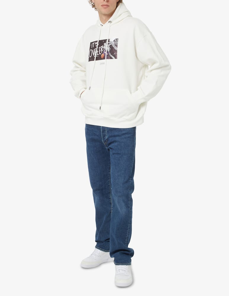 rinascente Throwback Its over hoodie - White