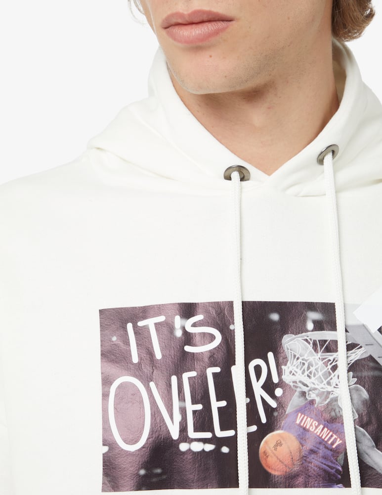 rinascente Throwback Its over hoodie - White