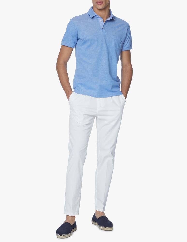 rinascente Pure Cashmere Polo in filo di scozia - multicolor