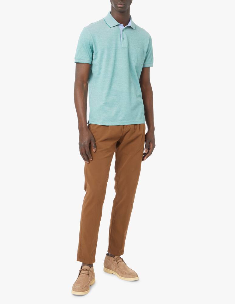 rinascente Pure Cashmere Polo in filo di scozia - verde