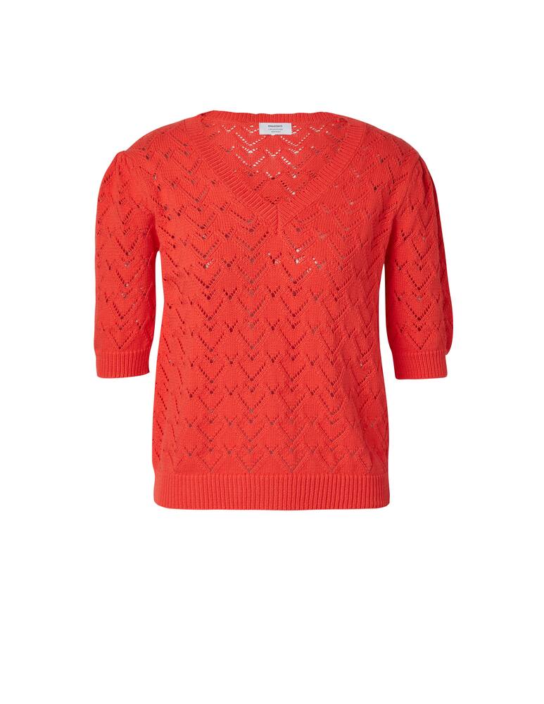 rinascente Rinascente Collection Cotton blend v neck sweater - orange