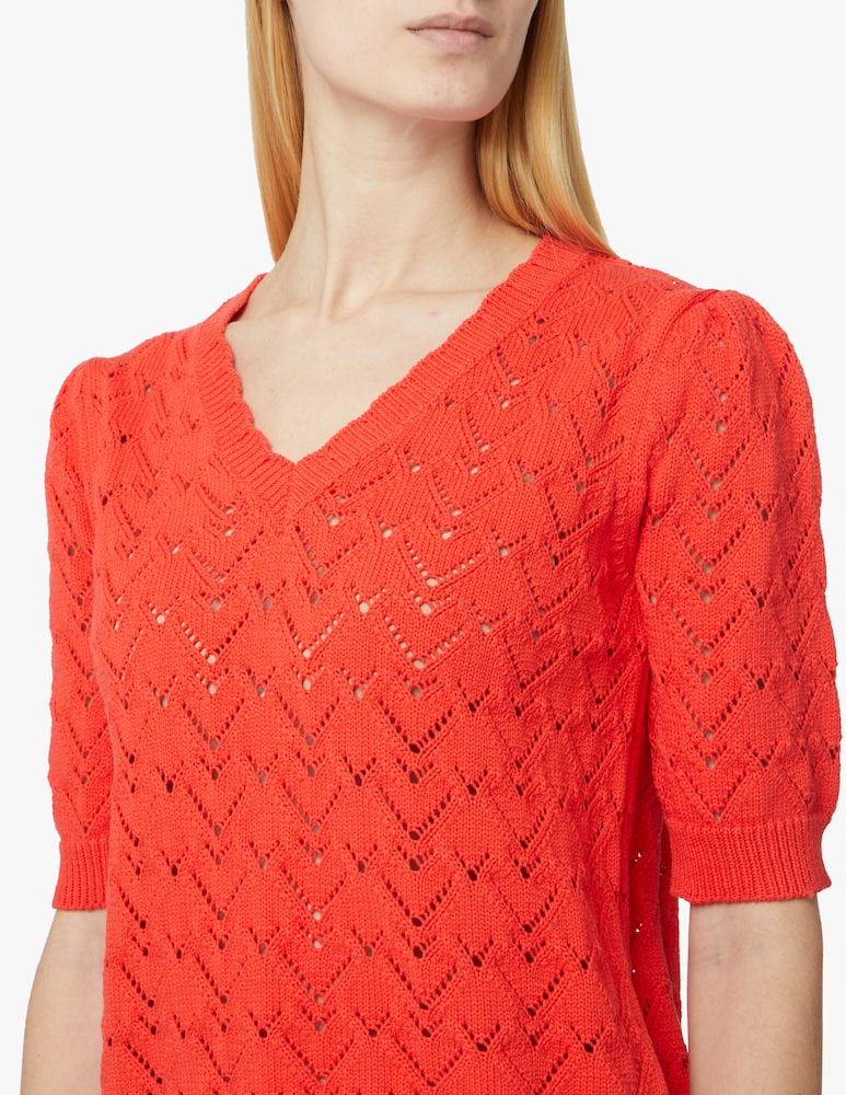 rinascente Rinascente Collection Cotton blend v neck sweater - orange