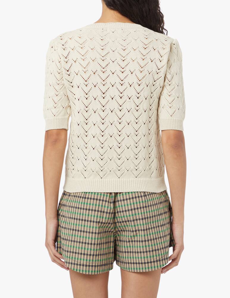 rinascente Rinascente Collection Maglia in misto cotone con scollo a v - beige