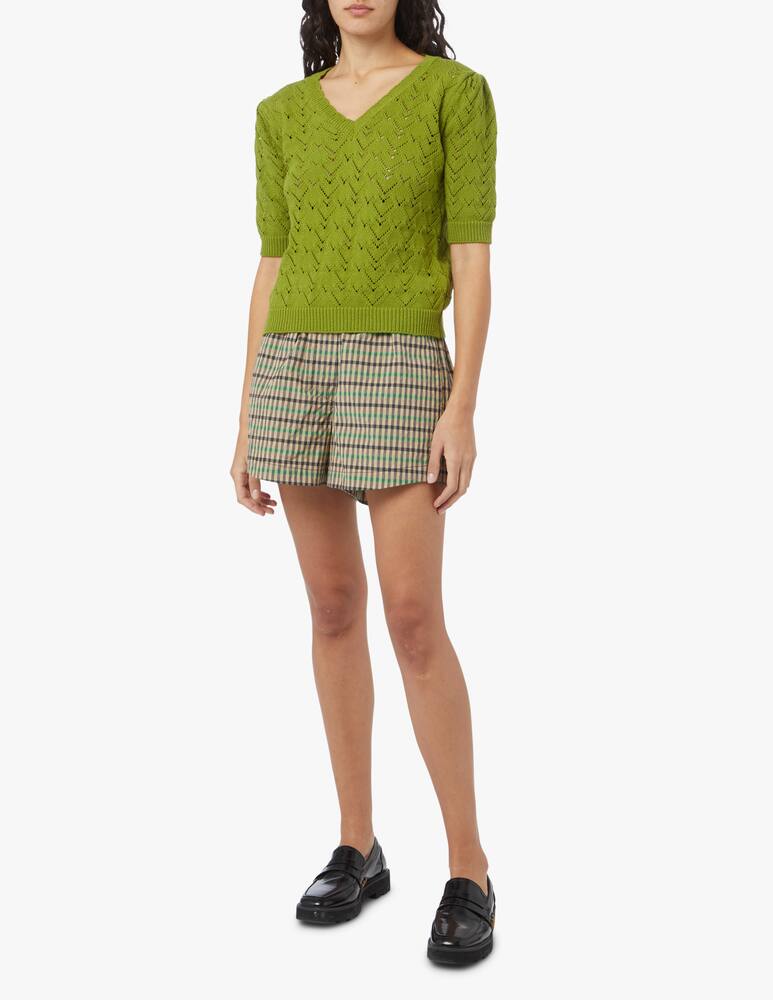 rinascente Rinascente Collection Cotton blend v neck sweater - green